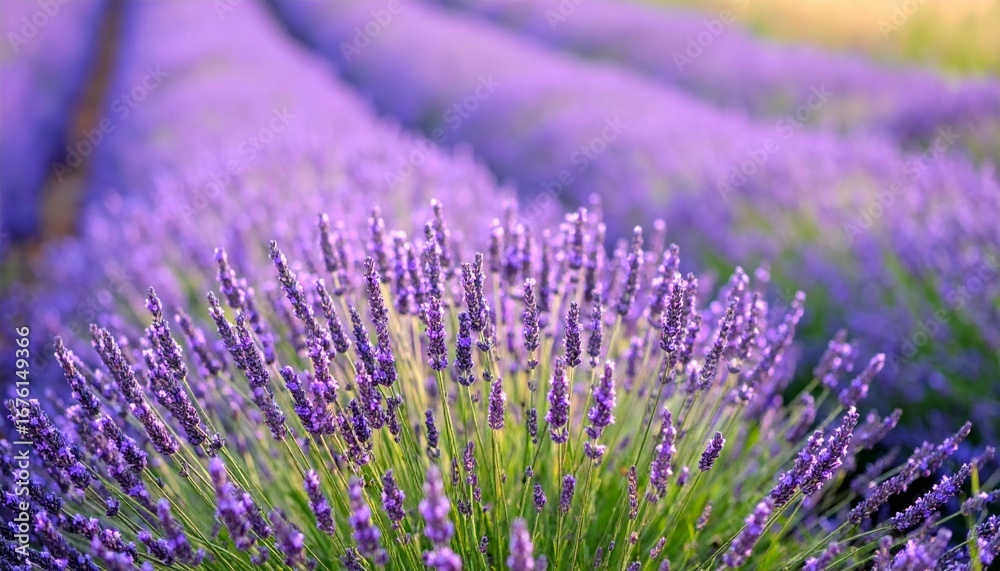 Obraz premium Serene Lavender Field in Bloom Captured on a Sunny Day