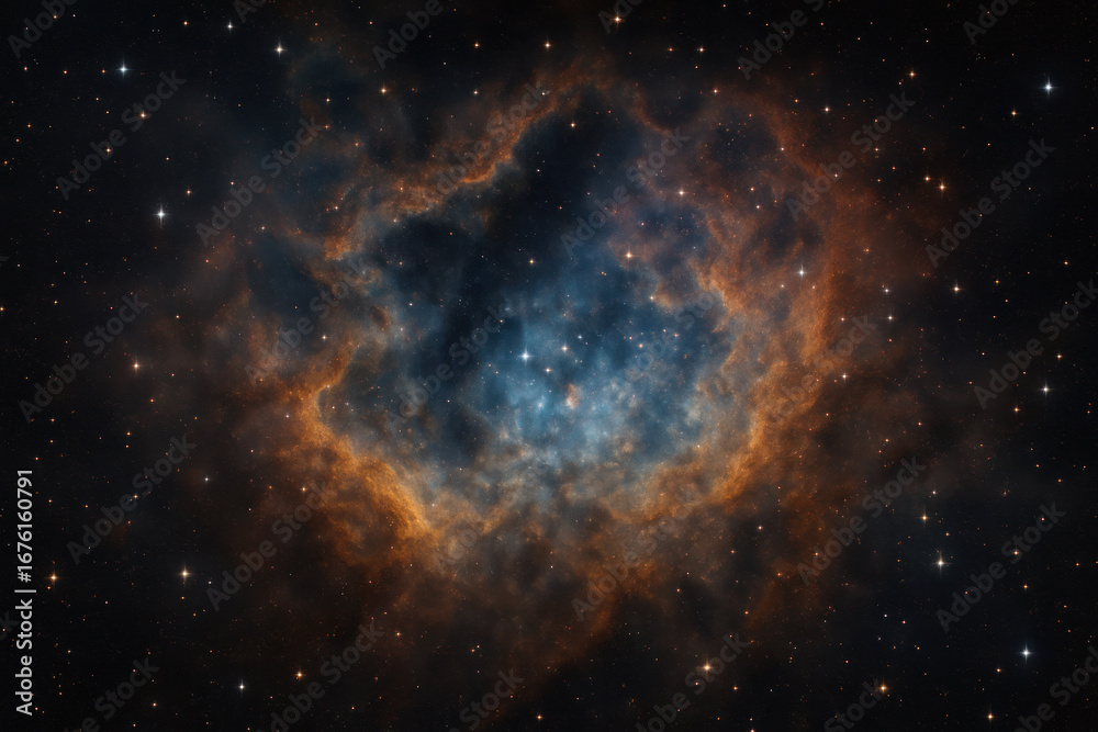 Fototapeta premium The view of Nebula in space, astronomy