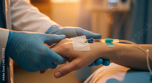 Doctor Holding Patient’s Hand in ICU — Sepsis Awareness