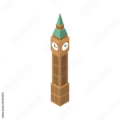 Iconic Westminster Clock Tower Landmark in London, England, Famous Architectural Building