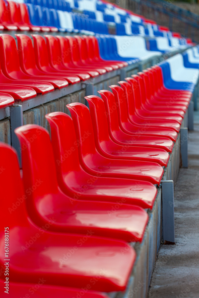 Fototapeta premium Stadium Seats in Rows