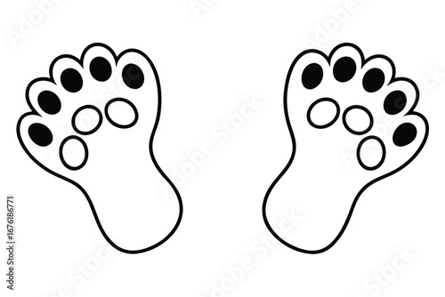 Simple pair of miniatures graphic design