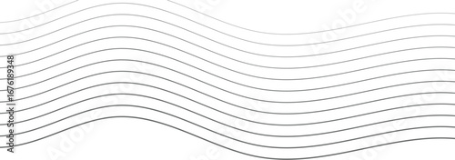 minimalist abstract background featuring wavy gray lines on a white backdrop creating a smooth and elegant pattern design for modern and creative wavey. Wavy line with flowing curves. Seamless pattern