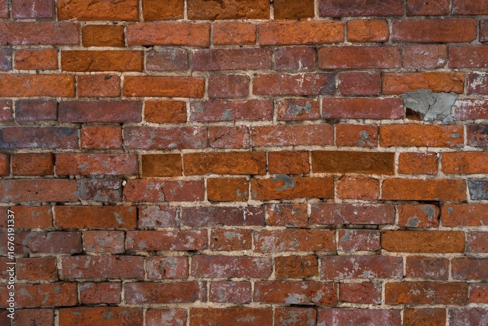 Fototapeta premium Timeless Brick Facade Exudes Vintage Charm