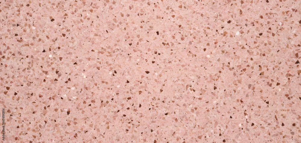 Fototapeta premium Pink pastel terrazzo, fine chips, matte texture, seamless