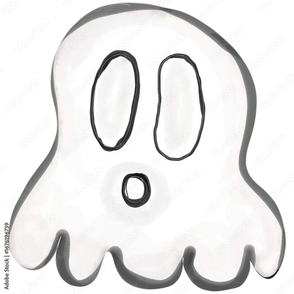Obraz premium Smiling Black Ghost