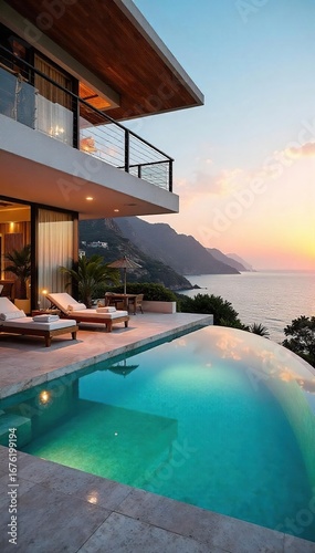 Luxurious holiday villa with private pool and stunning ocean views Perfect for a relaxing getaway or family vacation Enjoy breathtaking sunsets and outdoor living , rental, exterior, escape