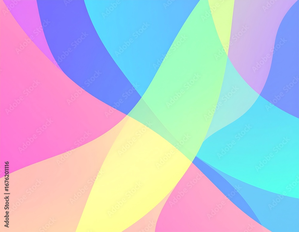 Obraz premium Abstract colorful wavy shapes