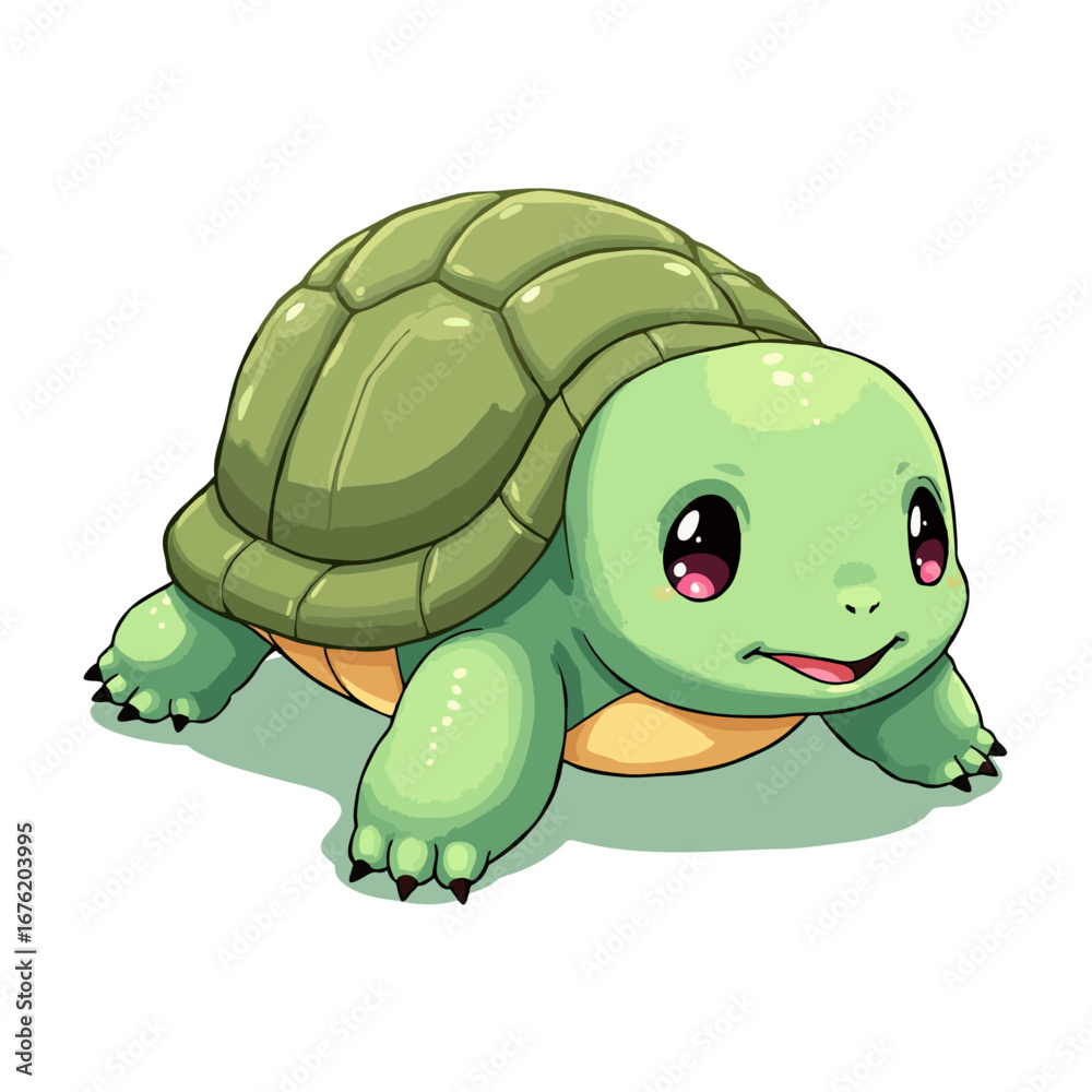 Fototapeta premium Cute Baby Turtle Clipart 06