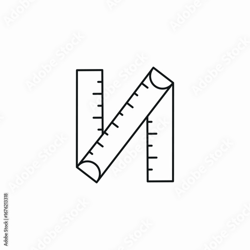 angle ruler icon sign vector