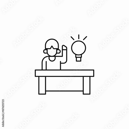 brainstorming session icon sign vector