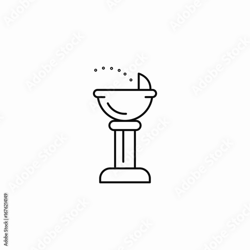chalice trophy icon sign vector