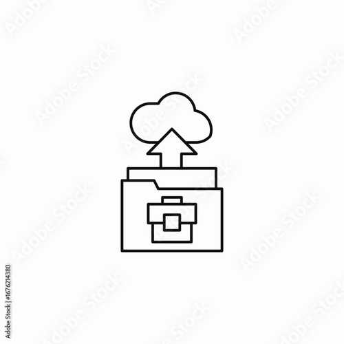 cloud file sharing icon sign vector