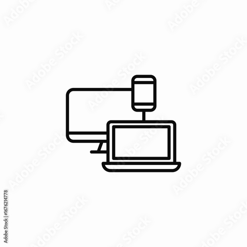cross device testing icon sign vector