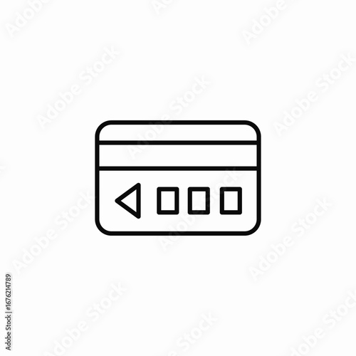 credit card icon sign vector