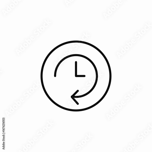 history icon icon sign vector