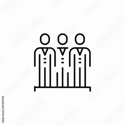 team of three icon sign vector
