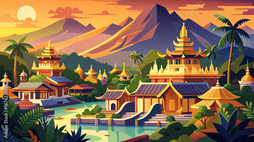 Luang Prabang, Laos
Golden temple roofs gleam beneath forested hills, French colonial villas grace quiet avenues, and riverfront rituals create a serene spiritual rhythm.