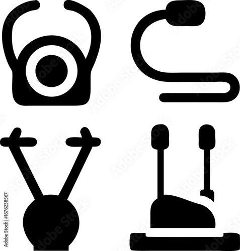 Modern telehealth technology icons symbolize remote healthcare solutions and patient care innovation