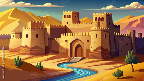 Bam Citadel, Iran
Earthen ramparts and towering gateways of an ancient desert fortress rise dramatically from golden sands, reflecting centuries of resilience and architectural ingenuity in clay.