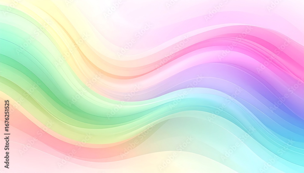 Obraz premium Abstract pastel wavy background