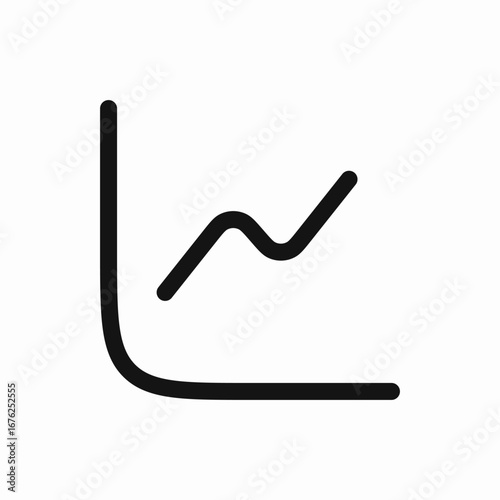 chart ascending icon sign vector