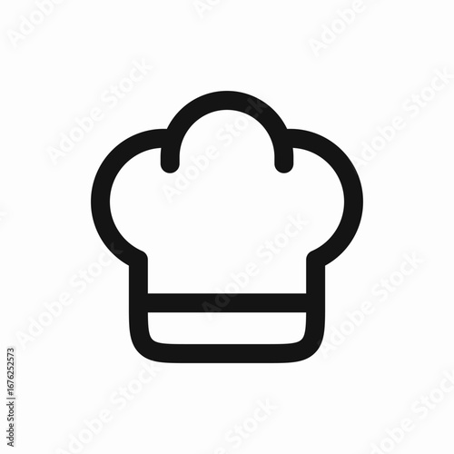 chief hat icon sign vector