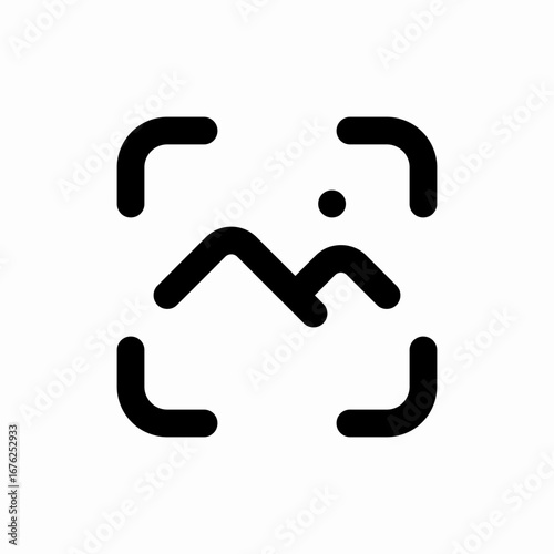 image scan icon sign vector