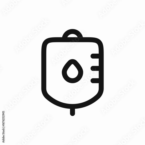 IV drip icon sign vector