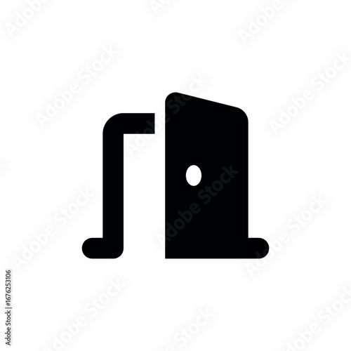 open door icon sign vector