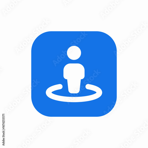 user location icon sign vector