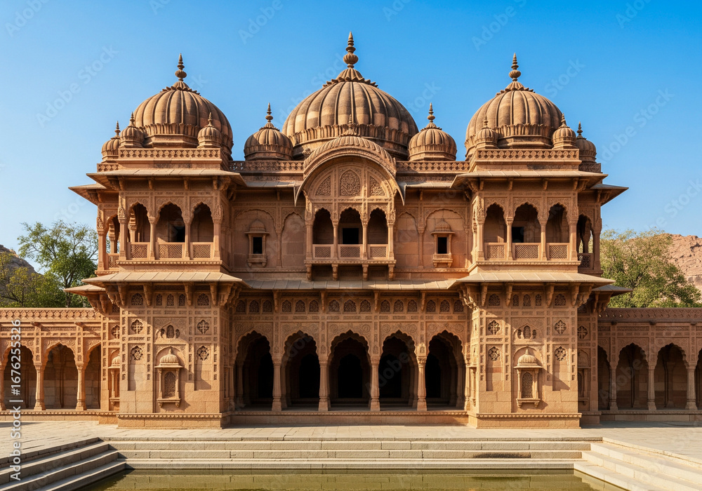 Obraz premium Indian Temple Sandstone Architecture