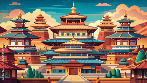 Durbar Square, Kathmandu, Nepal
Intricately carved wooden palaces and pagodas cluster together, standing resilient against time and tremors, embodying the heart of Nepal’s artistic and royal heritage.
