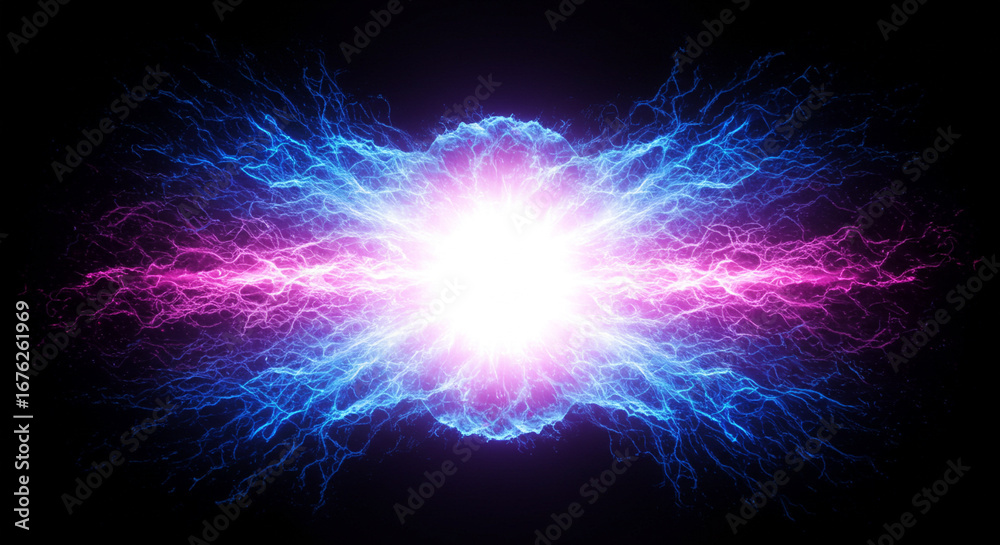 Fototapeta premium Abstract Nuclear Fission Process