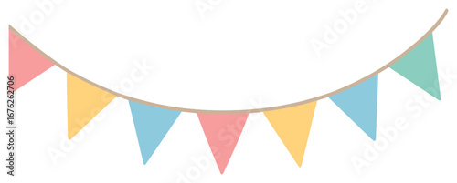 Party themed 3d icon set. featuring bunting, cake, balloons, gifts, confetti, and music symbols