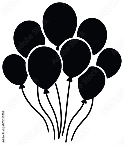 Celebration 3d icon set. featuring balloons, party hat, cake, confetti, gift, and champagne symbols