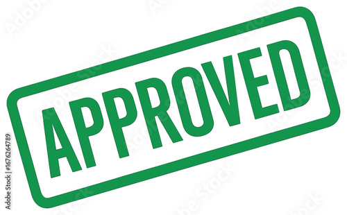 Approved stamp vector | green authorization, acceptance, validation design