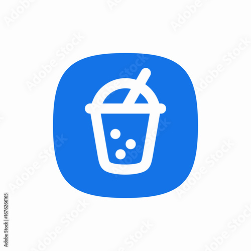 bubble tea icon sign vector