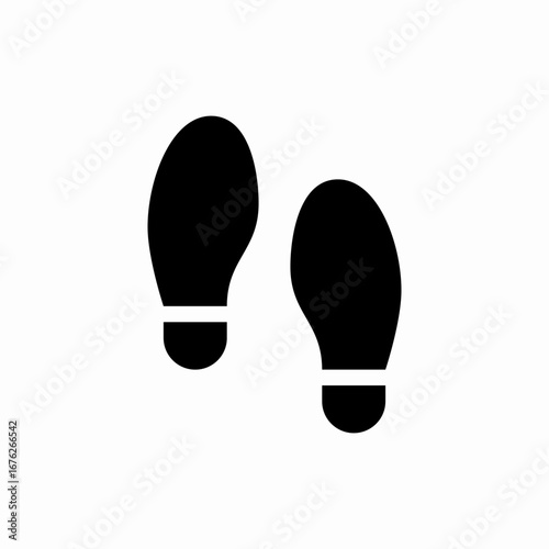 footsteps footprints icon sign vector