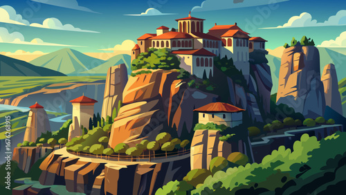 Meteora, Greece
Monasteries balance atop colossal sandstone pillars, floating between sky and earth, blending human devotion with dramatic geology in an awe-inspiring sacred landscape.