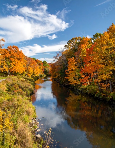 Autumnal river scene © Abbasya