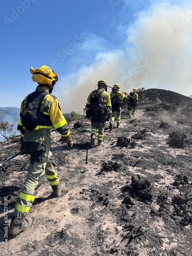 fireman at work