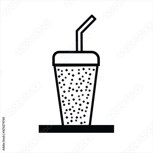 Drink Cup Vector Icon for Beverage and Fast Food Illustrations