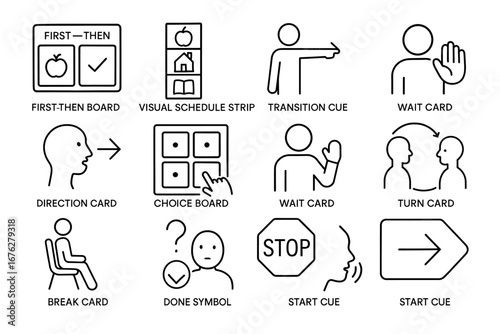 Visual communication tools for autism: boards, cards, cues, and symbols