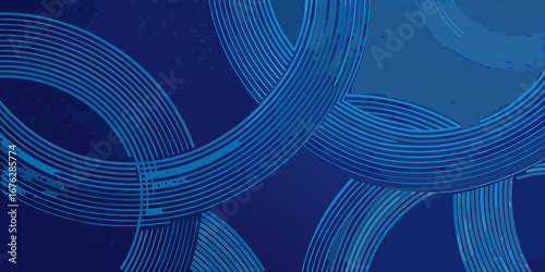 Dynamic abstract blue flowing lines create a modern, sophisticated background perfect for technology, business, or creative projects, evoking innovation and connectivity.