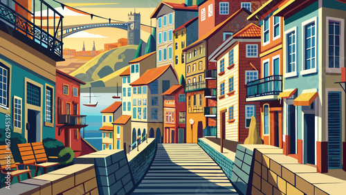 Porto Ribeira, Portugal
Narrow streets tumble toward the Douro River, where tiled facades and iron balconies capture the essence of Portugal’s maritime and architectural heritage.