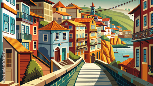 Porto Ribeira, Portugal
Narrow streets tumble toward the Douro River, where tiled facades and iron balconies capture the essence of Portugal’s maritime and architectural heritage.