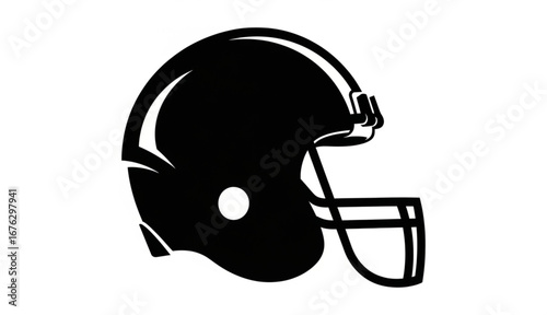 football helmet logo silhouette icon vector illustration
