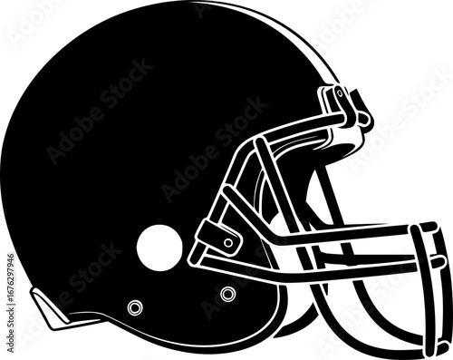 football helmet logo silhouette icon vector illustration
