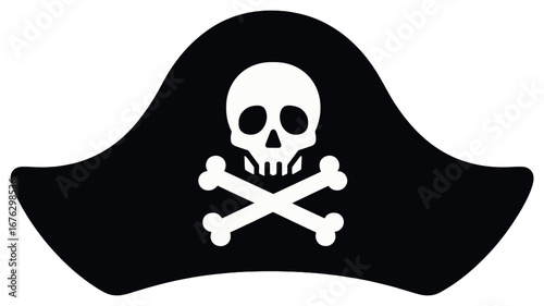 Pirate theme 3d icon set. featuring skull hat, cutlass, ship, treasure chest, parrot, map, anchor